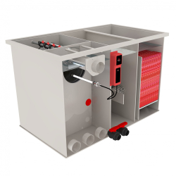 Bubnov� filter AquaKing Red Label Basic Combi 25/30 XL s dvojitou biokomorou